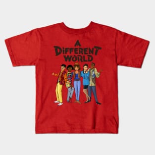 A different world black style Kids T-Shirt